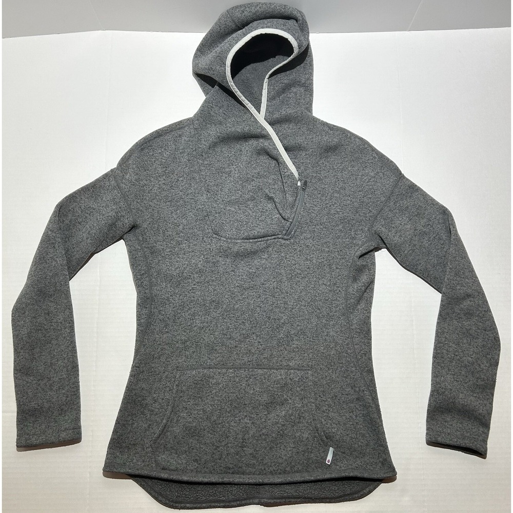 Stio Mountain Shadow Heather Sweetwater Fleece Hoodie Womens Size Medium Grey
